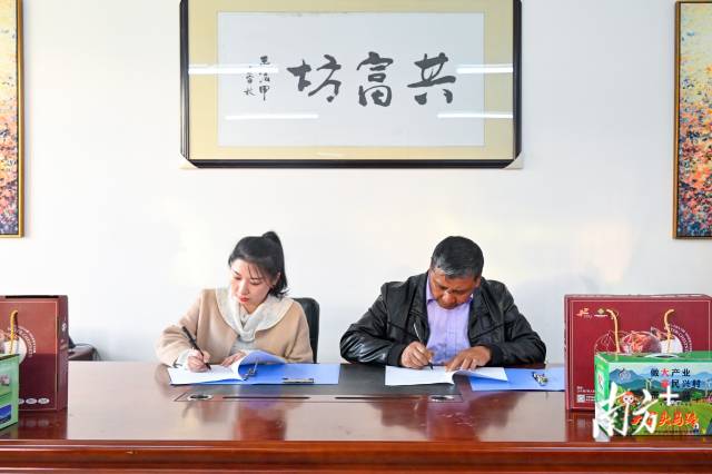 企業(yè)采購意向簽約儀式。張曉欣 攝